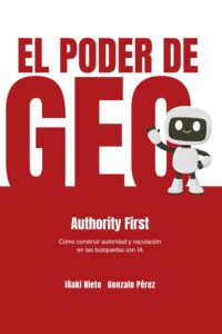Portada del libro El Poder de GEO — Generative Engine Optimization para pymes y profesionales — Iñaki Nieto y Gonzalo Pérez.